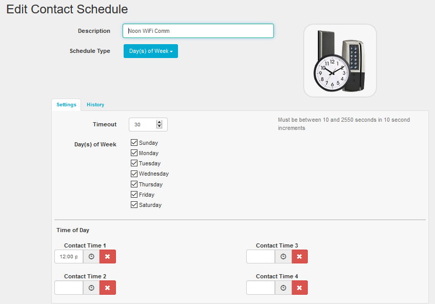 Contact Schedules 25