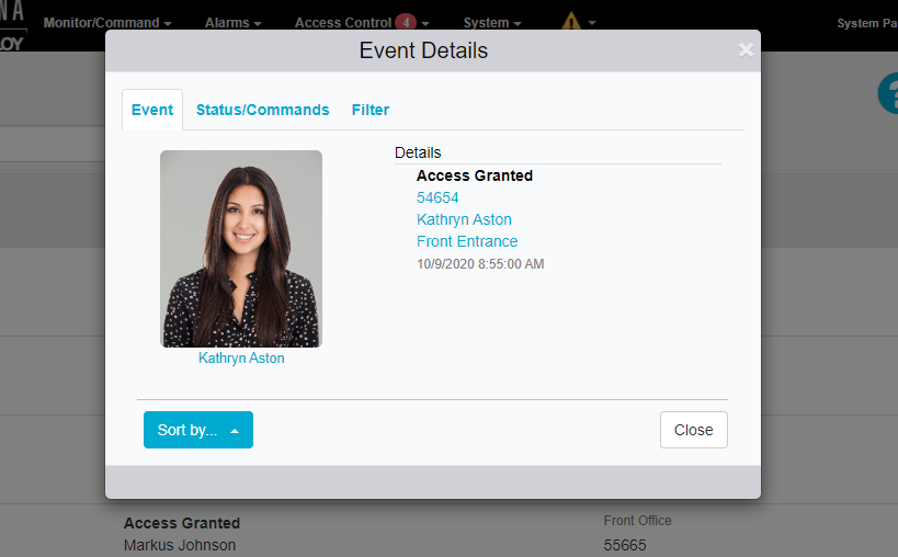 Events Page Details